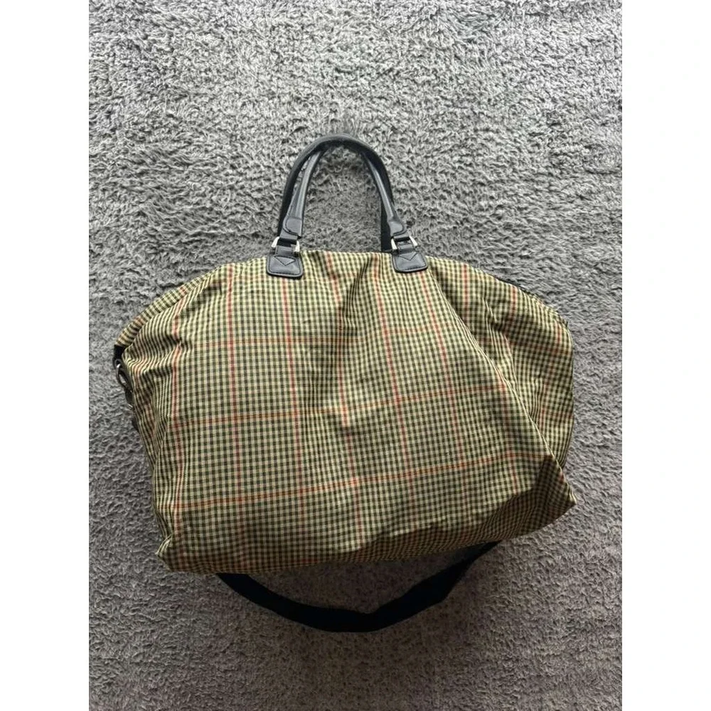 Diane‎ Von Furstenberg Checkered Carry On Luggage Travel Duffle Bag 14